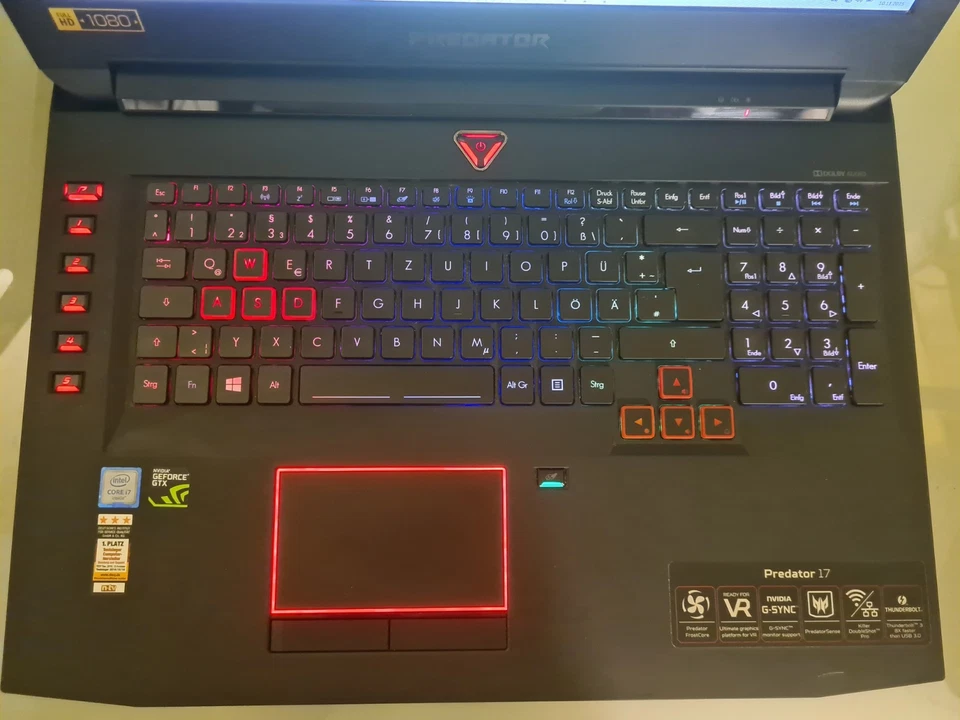 Acer Predator  17Zoll i7 48GB RAM 2TBSSD + 2THDD NVIDIA GTX1060 FullHD Windows11 - Bild 3 von 4