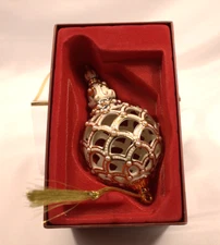 Lenox Florentine and Pearl Spire Christmas Tree Ornament with Box Christmas tree