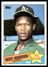 Rickey Henderson 1985 Topps #706 Athletics MLB READ FREE SHIPPING AutographDen
