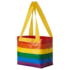 Ikea Bag Set of 2 Small Rainbow Pride LQBTQ+ Reusable Storstomma 404.848.35 NEW