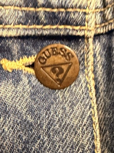 Vintage 80s GUESS Georges Marciano Denim Jacket Flying High Soutache Rope Trim L image 13