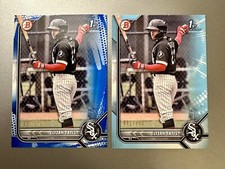 2022 Bowman Elijah Tatis /125 Blue Pattern & /499 Sky Blue - Fernando Brother