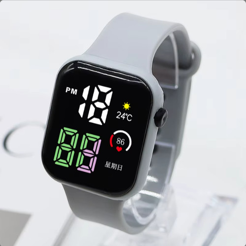 Reloj de pulsera digital deportivo LED para niños niños niños niñas relojes de color stock del Reino Unido - Imagen 4 de 21