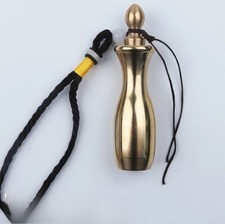 Ciondolo bottiglia tabacco ottone decorazione catena pillole portatili polvere ciondolo regalo