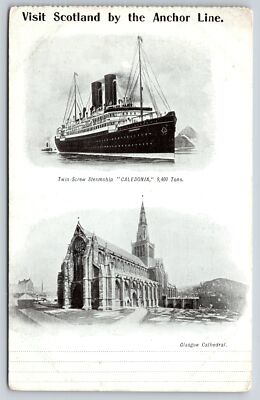 Transportation~Visit Scotland~Steamship Caledonia~Glasgow Cathedral~Vintage PC