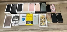 IPHONE EMPTY BOX LOT with EAR PHONES CASES and SHIELDS