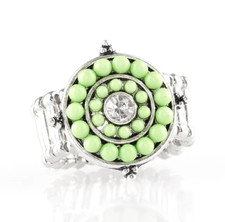 Paparazzi High-Tide Pool Party Green Ring - New