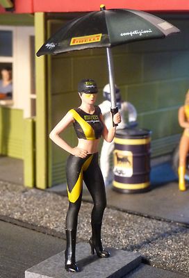 Figur BOXEN LUDER + SONNENSCHIRM in 1:32 auch für Carrera ''TOP DEKO'' SWFIG014