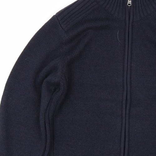 Kensginton Mens Blue Acrylic Blend Full Zip Sweatshirt Size L - Picture 8 of 12