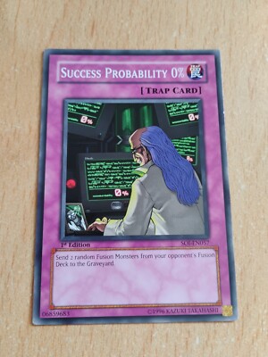 yugioh card probability Yu-Gi-Oh! - Success 0% (SOI-EN057) - Shadow of Infinity - Unlimited Edition Yu-Gi-Oh! OCG/Expert Edition Volume 4]Success