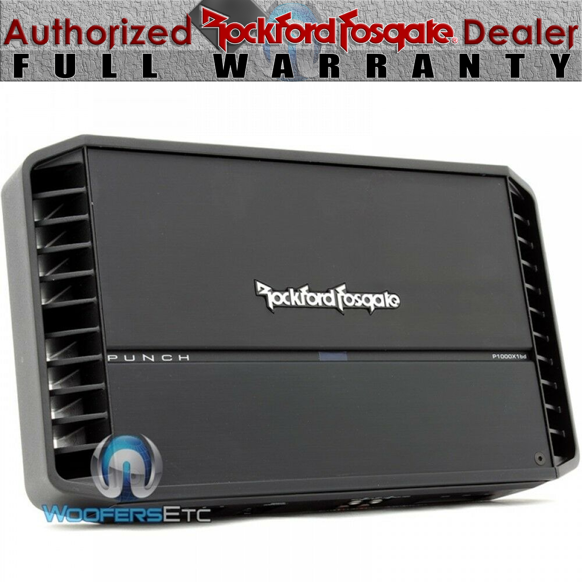 ロックフォード　1000-1bd ROCKFORD FOSGATE P1000X1BD PUNCH MONOBLOCK 2000W MAX SUBWOOFERS