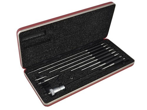 Micrometro Interno Starrett 124MBZ 50-300Mm (Set Di 10 Aste) STR124MBZ - Picture 2 of 4