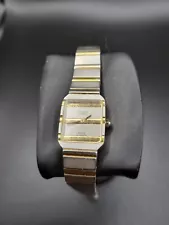 Vintage Swiss Roget Unisex Gold Silver Tone 16 mm Quartz Watch