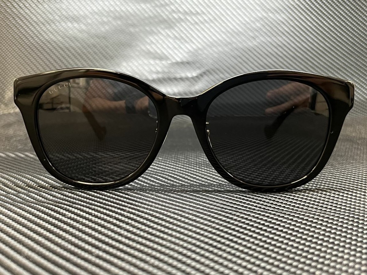 GUCCI GG1002SK 001 Black Round 56 mm Women's Sunglasses | eBay