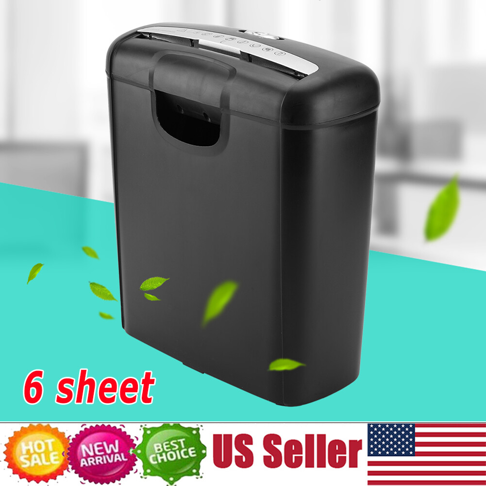 Commercial Home Office Paper Shredder Strip Cut Credit Card Destroy Desktop 110V-image