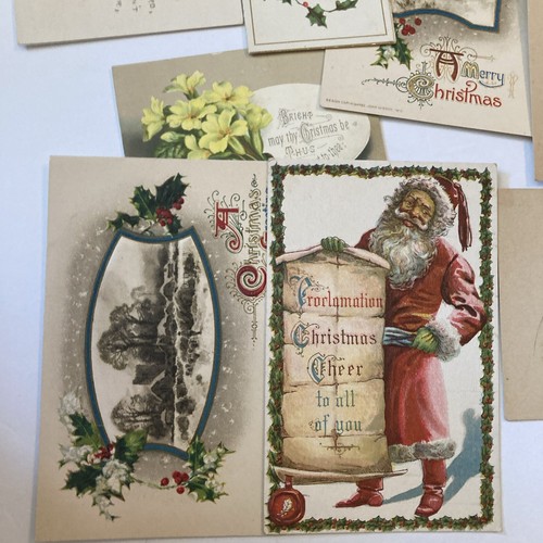 Antique Unused Postcards Lot 20 Christmas & New Years Some Embossed Early 1900s - Picture 2 of 24