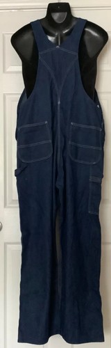 Vintage Sears Roebucks Union USA Made Denim Overalls Jeans Mens Measure 40×30 - Picture 3 of 12