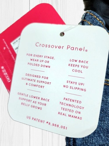 Over Belly Midi Maternity Jean Shorts Isabel Maternity by Ingrid & Isabel Size 6 - Picture 3 of 6