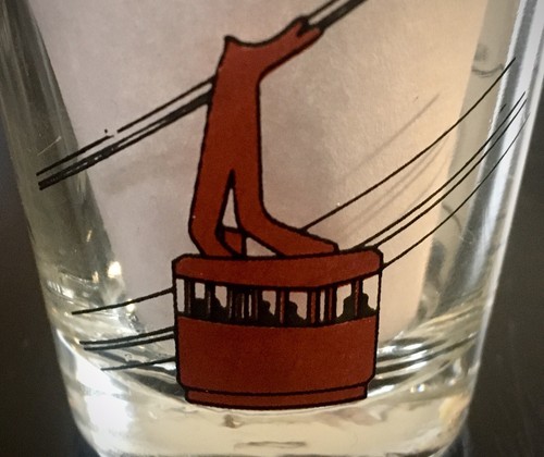 New Mexico Shot Glass • Vintage With Road Runner, Incline Lift & Map • Perfect - Picture 10 of 10