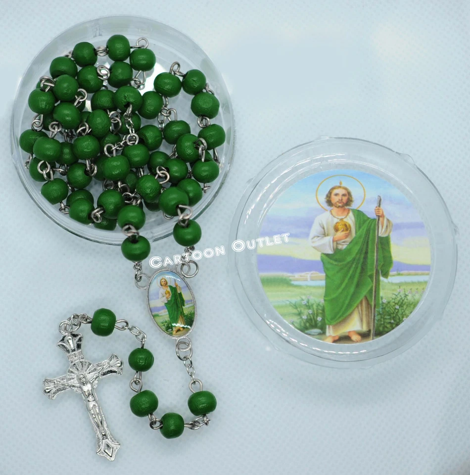 12 San Judas Rosary Favors Communion Baptism Recuerdos D Bautizo Rosario St Jude - Image 2 of 4
