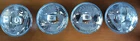 Mercedes Benz headlights Kit Set 4x New R107 W108 W109 W111 W112 W116