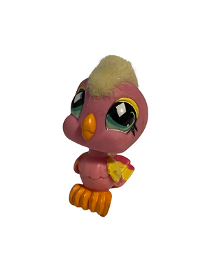 Littlest Pet Shop #489 Pink Cockatoo Bird Pet Playground Authentic 