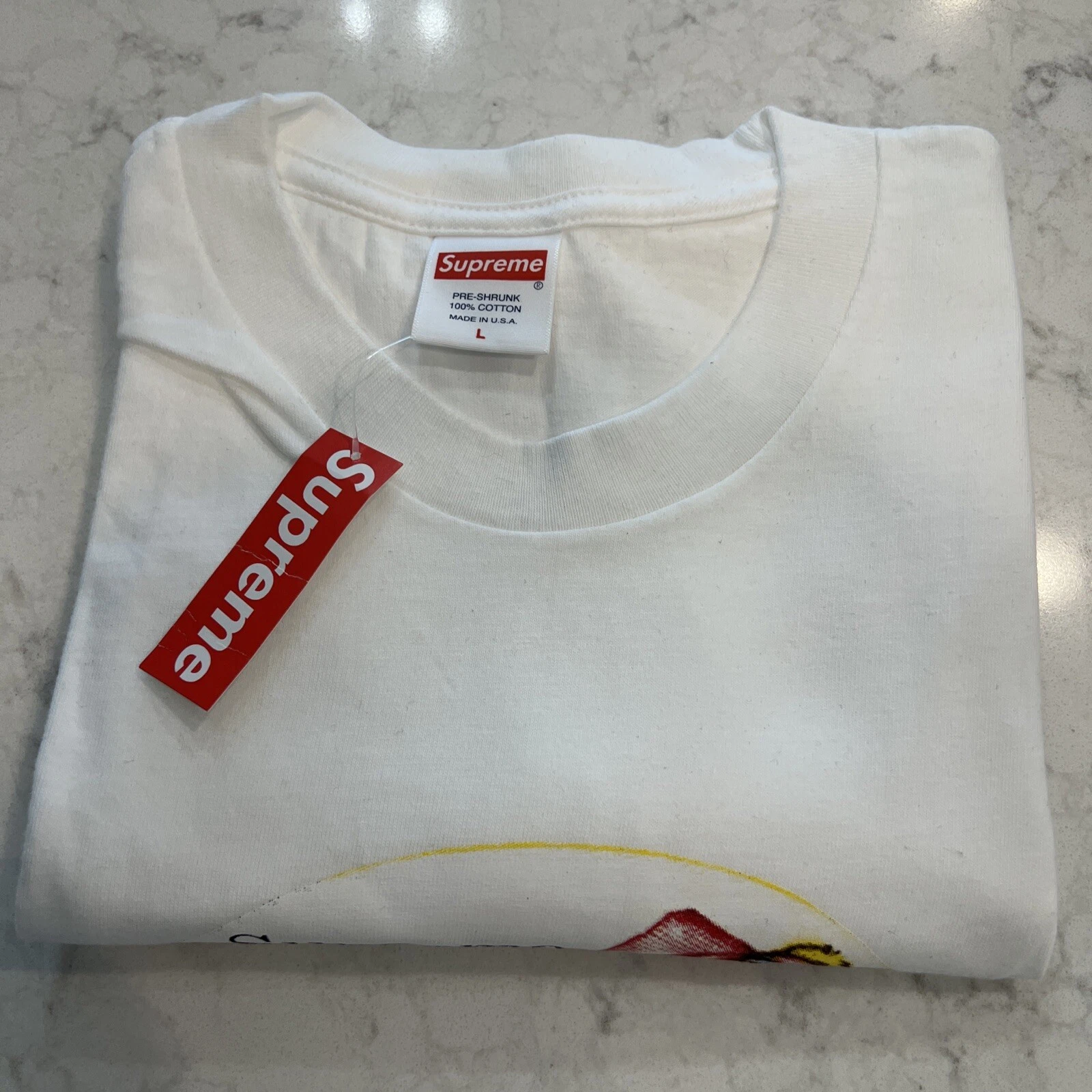 Tee shirt Supreme It Gets Better Every Time SS19 neuf étiquettes taille L expédié maintenant blanc