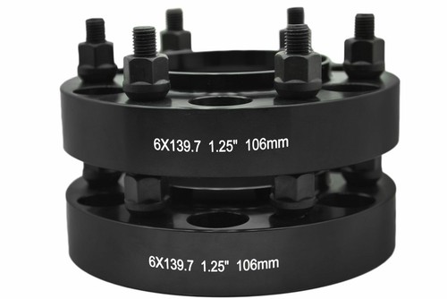 4PC 6X5.5 HUBCENTRIC WHEEL ADAPTER 1.25'' 6X139.7 W/ LUG NUTS FIT TOYOTA LEXUS - Picture 4 of 7