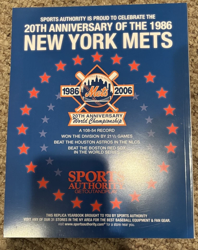 Anuario de los Mets de Nueva York 1986 25 aniversario edición revisada Foto 3 de 3
