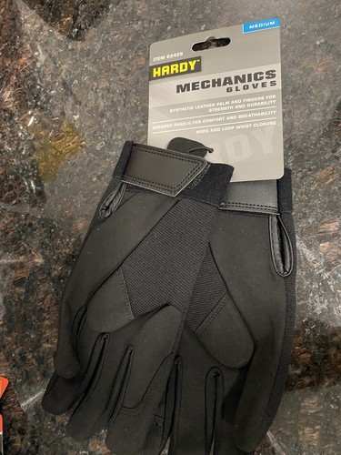 Hardy Mechanics Work Gloves Medium, Hand Protection , Synthetic Leather - Picture 2 of 2