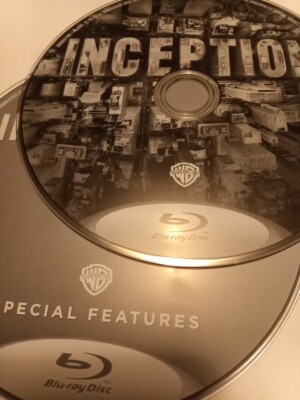 INCEPTION 2DISC BLU RAY DISC ONLY USED TESTED FREESHIP NOTRACKING
