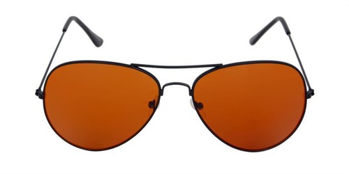 3 Pairs/Pack 106BB Aviator Retro Sunglasses Black Metal Blue Block Amber/Copper - 第 7/7 張圖片