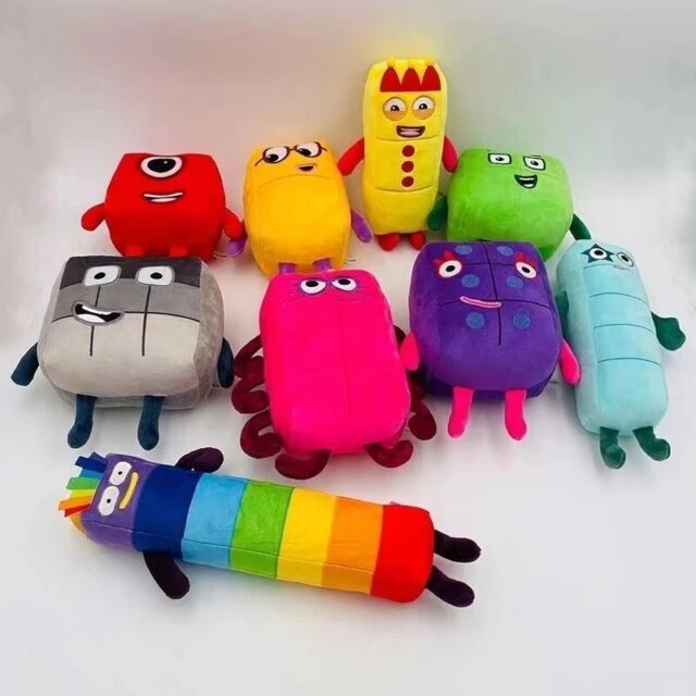 10Pcs Numbersblock Plush Toy Numbers Block Learning Toys Kids Educational Gift