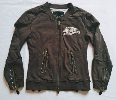 Robin Jeans Women Motorcycle Jacket Size L