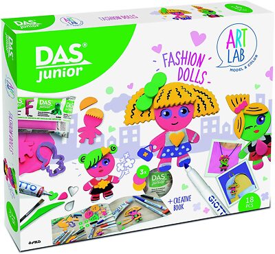 Das Junior - Art Lab Fashion Dolls - Creative Kit, Mehrfarbig, 348600