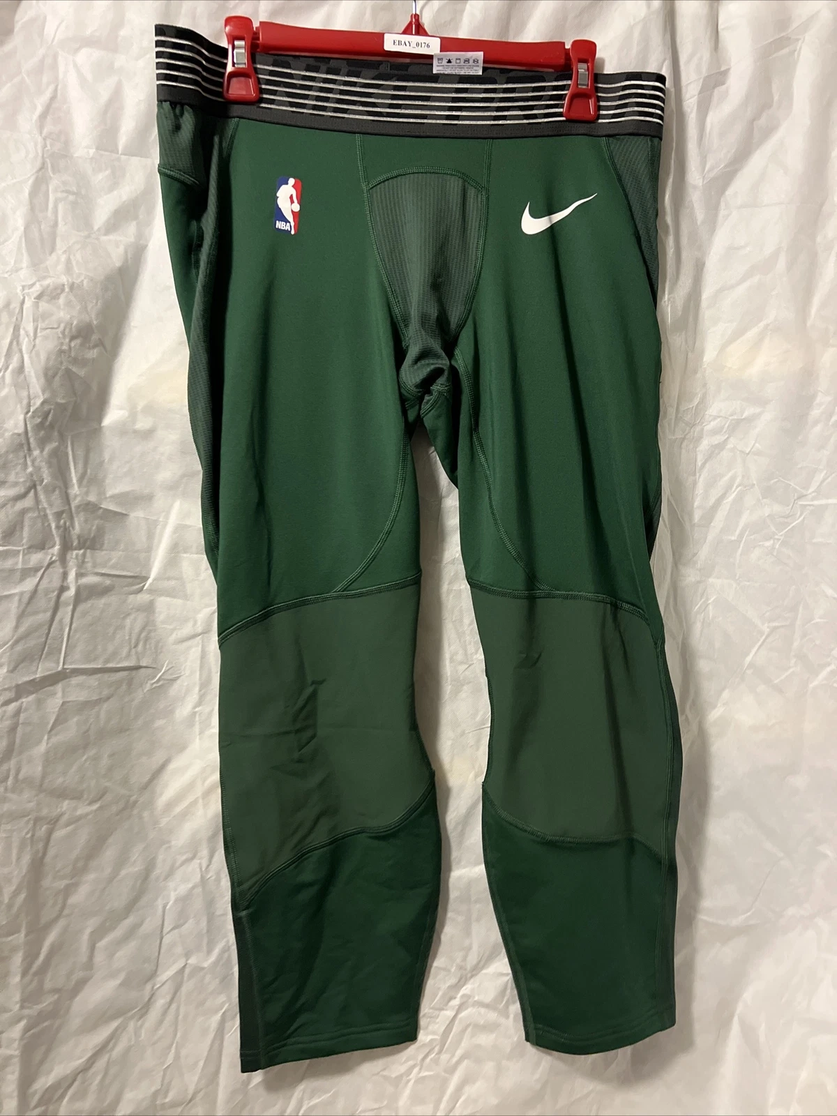 Nike Pro Hyperstrong NBA Player Issue Green Basketball 3/4 Tights 940259-323 XXL
