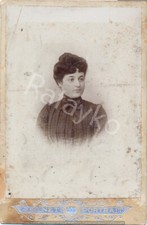 Woman Portrait. Cabinet Photo. V. Kemal Photographer. Constantinople. Ottoman.