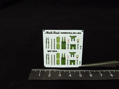 1/72 Metallic Details MDP72016 Harrier GR.3, GR.7, GR.9 Seat belts 3D decals