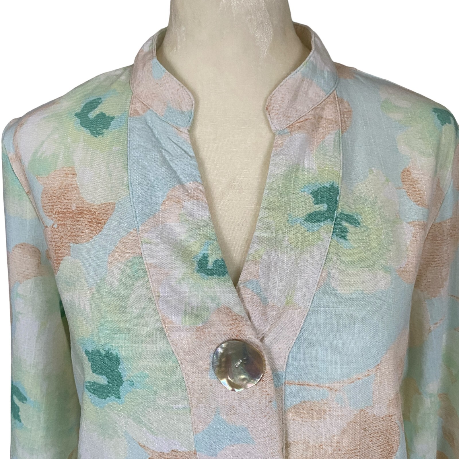 Ruby Rd. long sleeve v-neck pullover multicolored… - image 5