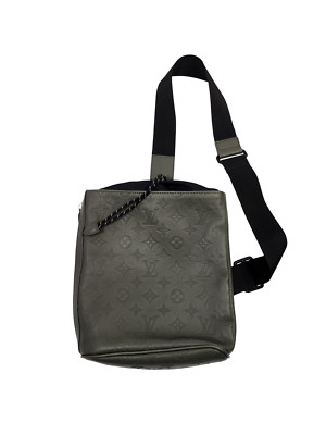 Louis Vuitton Chalk Backpack Monogram Shadow Leather Green