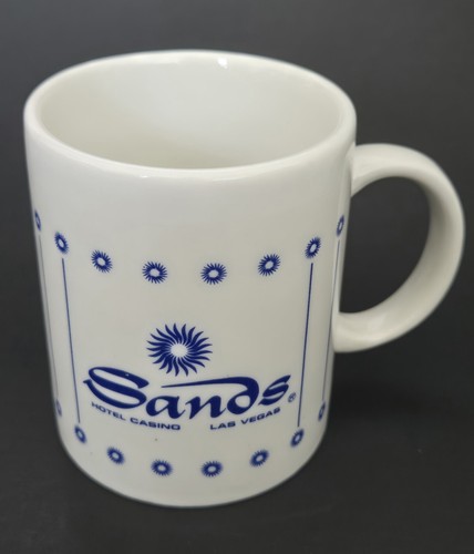 Sands Hotel Casino Las Vegas Kaffeetasse Becher 12 flüssige Unzen Keramik Souvenir USA VERKÄUFER - Bild 1 von 6