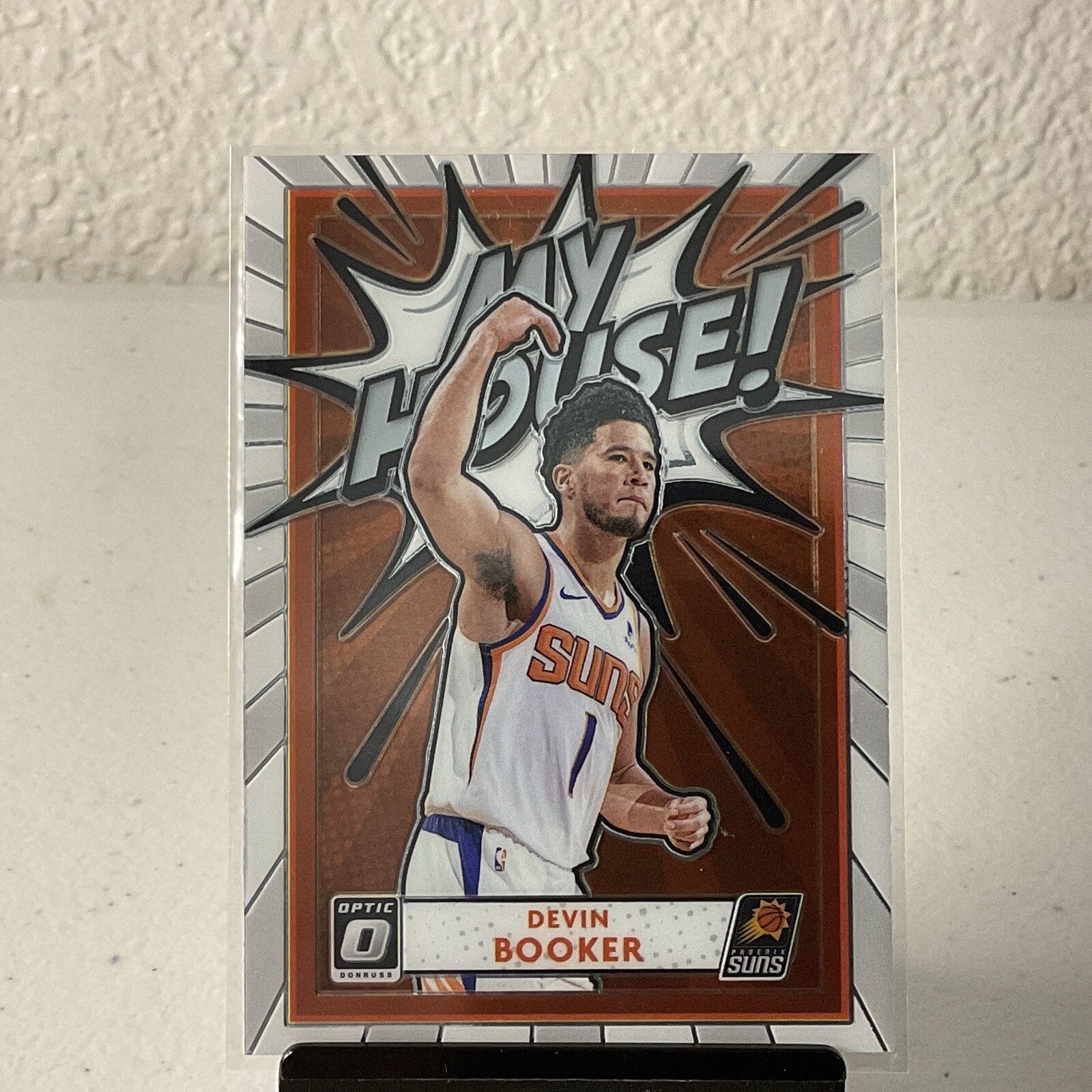 2020-21 Panini Donruss Optic Devin Booker My House! Silver Prizm #15 Suns