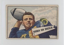 1952 Bowman Small Norm Van Brocklin #1 HOF nd3
