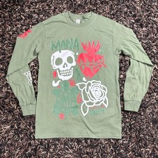 MANA Vivir Sin Aire Tour Green Longsleeve Shirt Sz Small New