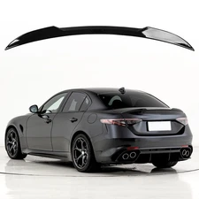 BriSunshine Real Gloosy Black Trunk Spoiler for Giulia Quadrifoglio Sedan