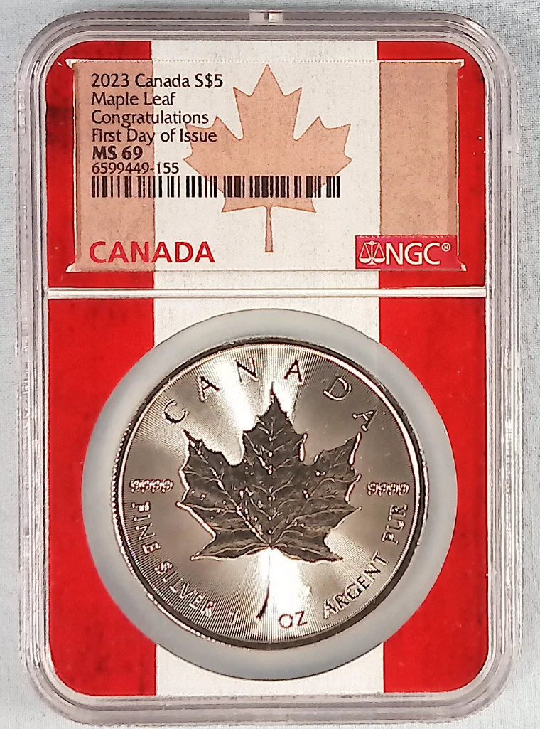 Canadian Maple Leaf MS 69 Silver Bullion Coins for sale | eBay
