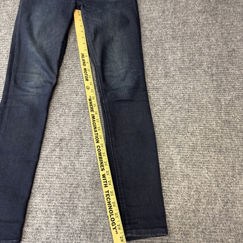 Express Dark Wash Denim Perfect Legging Jeans Damen Gr. 2 High Rise Stretch - Bild 17 von 18