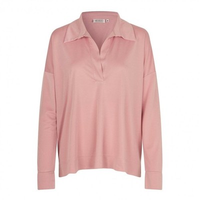 Damen Frauen Masai Clothing Top Drika | Seitenschlitzdetail | Relaxed Fit | Rosa