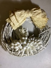 Hand Crafted Seashell Wreath Coastal-Themed Decor 11  Diameter Coastal Aesthetic