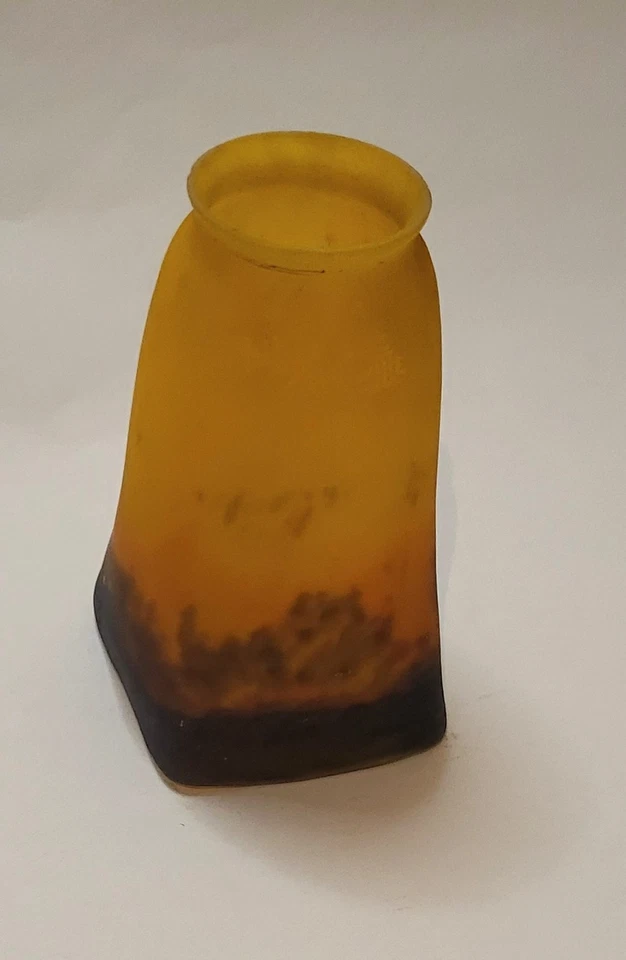 Tulipe Pâte de Verre Signée : Muller Frères Luneville - Photo 2/4